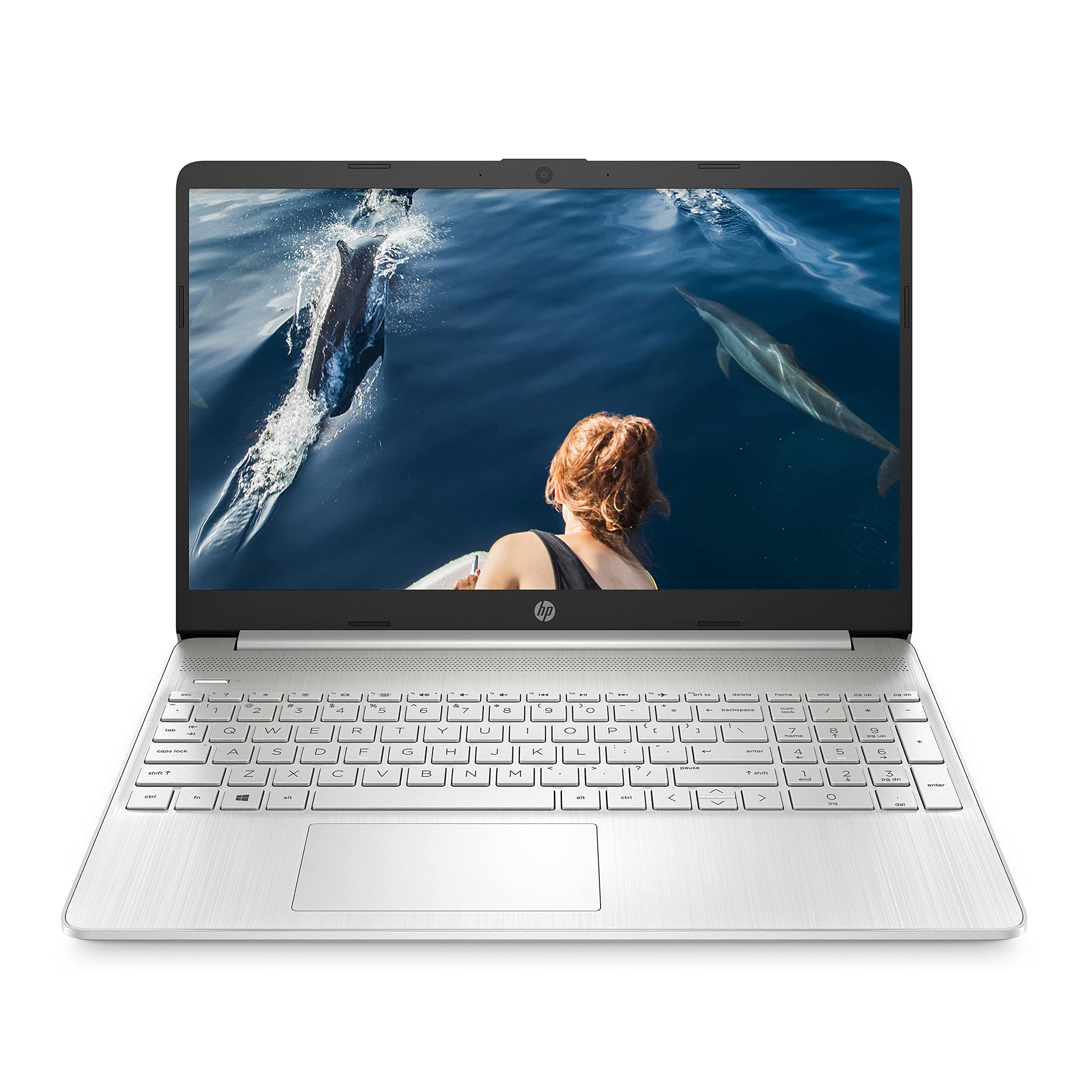 HP 15s-Ryzen 3 5300U 8GB SDRAM/256GB SSD 15.6 inch(39.6cm) FHD, Micro-Edge, Anti-Glare Display/AMD Radeon Graphics/Dual Speakers/Win 11/Alexa/MS Office/Fast Charge/Silver/1.69Kg, 15s-ey2000au