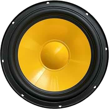 BASPRO WD-800 8 inch 70W RMS Woofer with 360W Peak Power (Yellow)