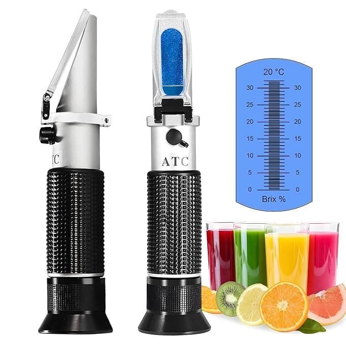 0-32% Brix Meter Refractometer, V-Resourcing Portable Hand Held Refractometer for Sugar Content Test