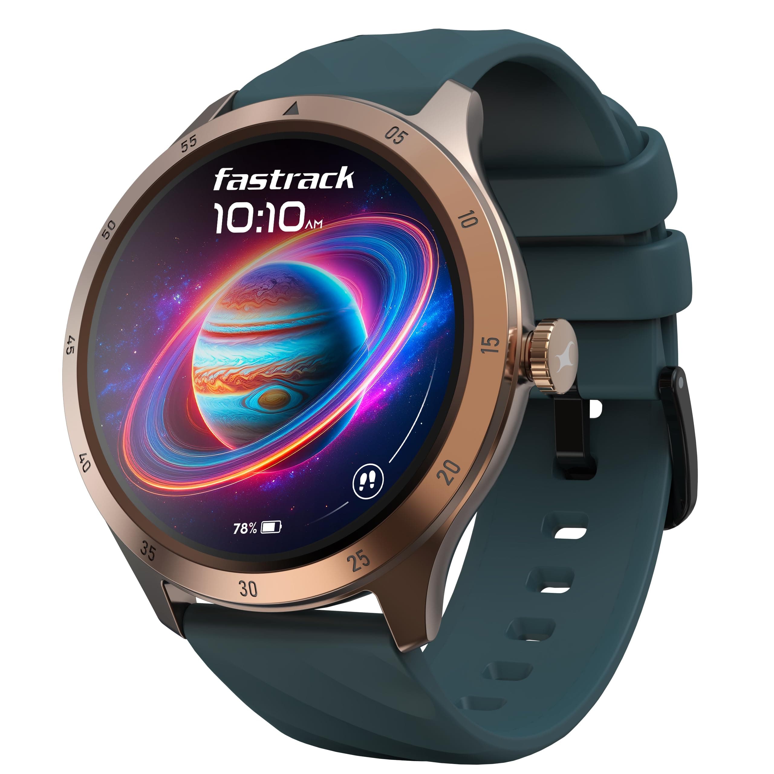 Fastrack Jupitor R2 Smart Watch, 1.38 TFT Display, 240 * 240 Pixel Resolution, SingleSync BT Calling, AI Voice Assistant, 100+ Sports Modes & Smartwat...