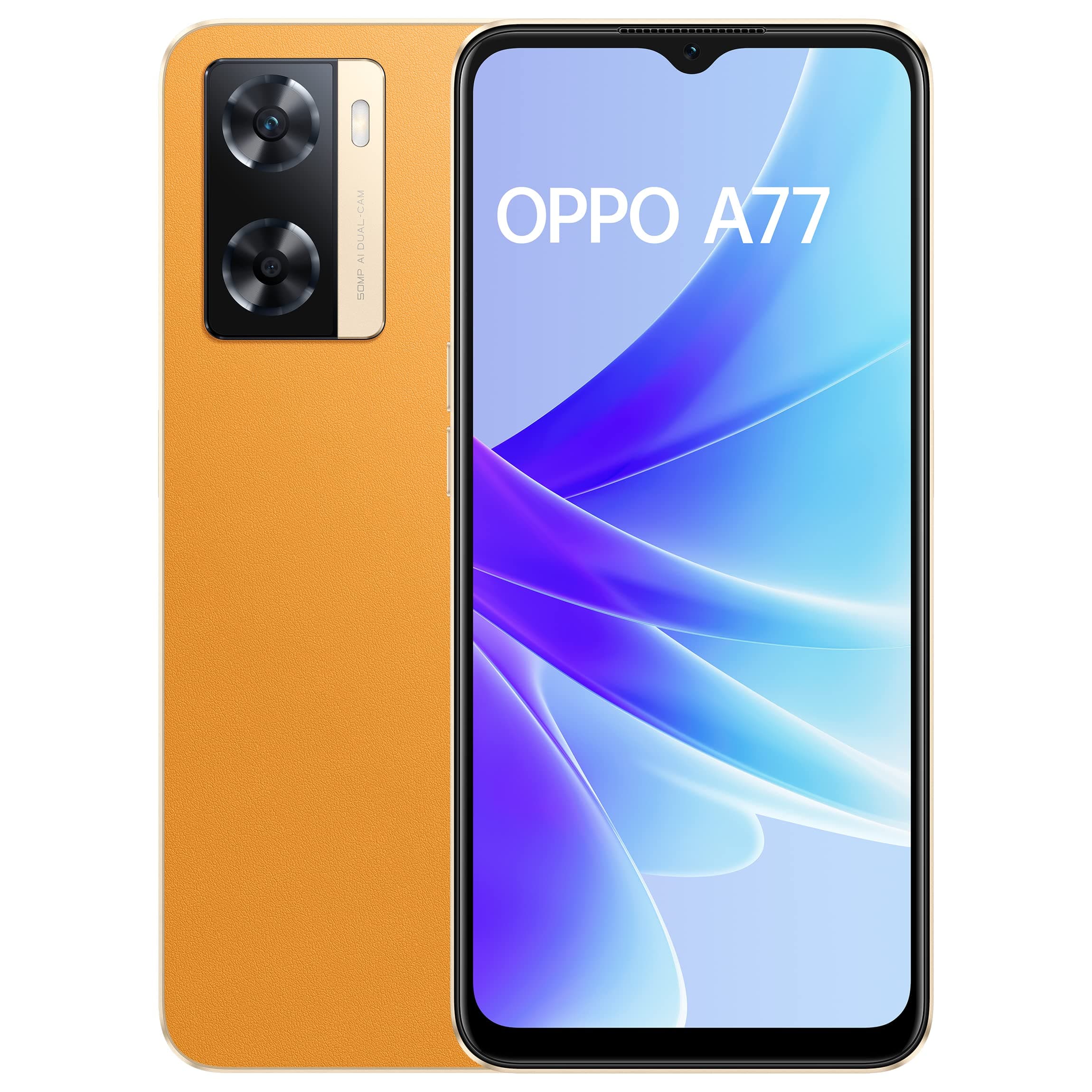 OPPO A77 (Sunset Orange, 4GB RAM, 128 Storage) with No Cost EMI/Additional Exchange Offers