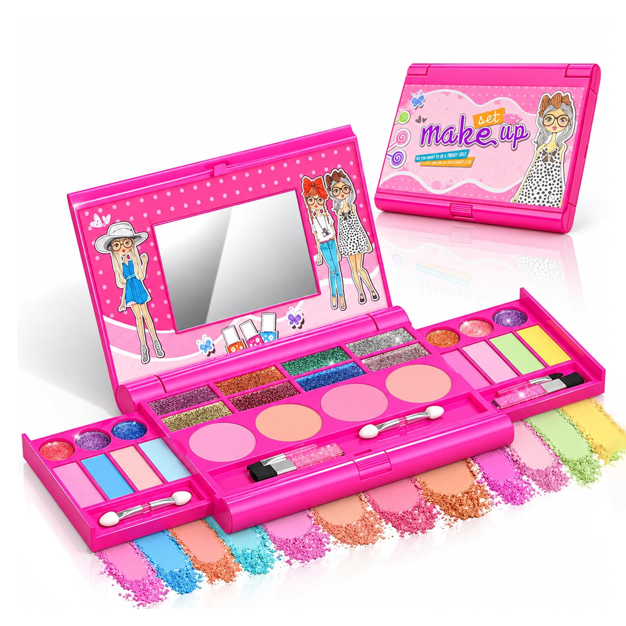 Kidology Kids Makeup Kit for Girl, Unicorn Toys for Girl Real Washable Makeup Girls Princess Play Make Up Toys, Makeup Set for Age 3+ Year Old Christm...