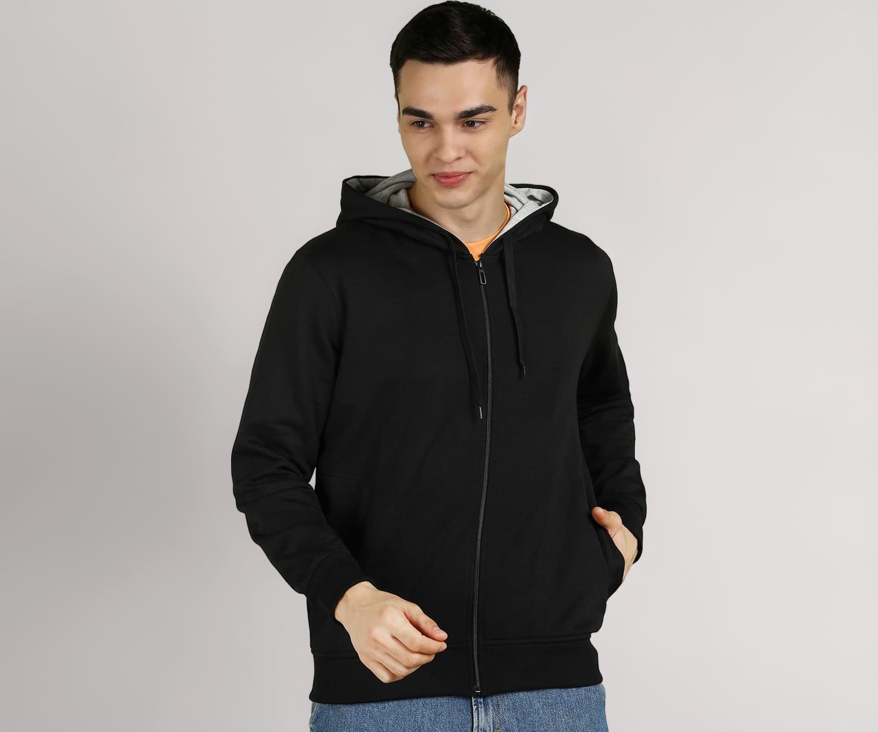 Alan Jones Clothing Men's Cotton Hooded Sweatshirt