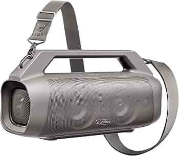 Soundcore Anker Motion Boom Plus IP67 Outdoor Speaker, 80W Stereo Sound, Custom EQ & BassUp, USB-C, Bluetooth, Built-in Power Bank, Waterproof Bluetoo...