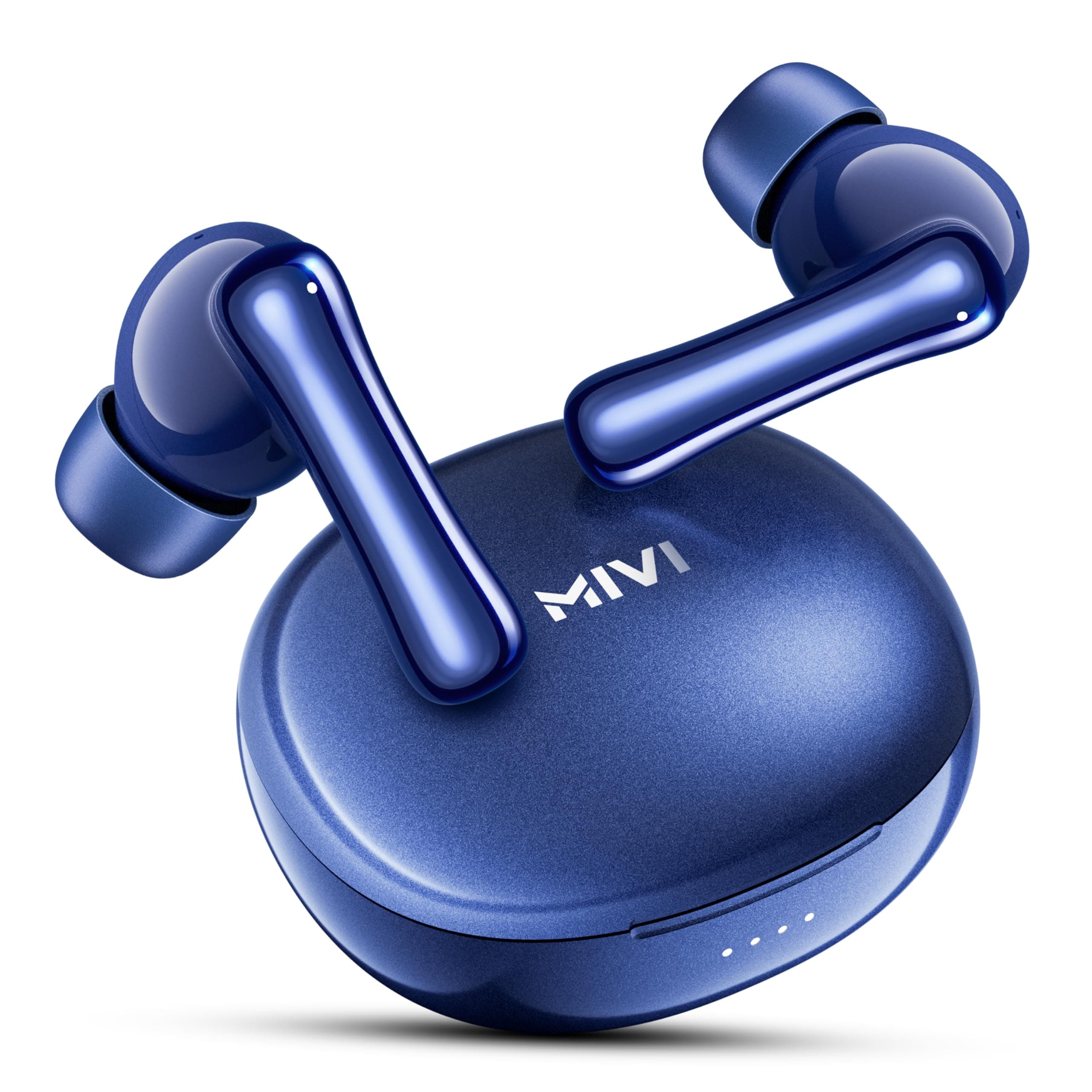 Mivi DuoPods i2 Pro Earbuds [New Launch]- InstaCharging for All Day Battery Life, Low Latency Gaming,Rich Bass,5.3 Bluetooth, Made in India