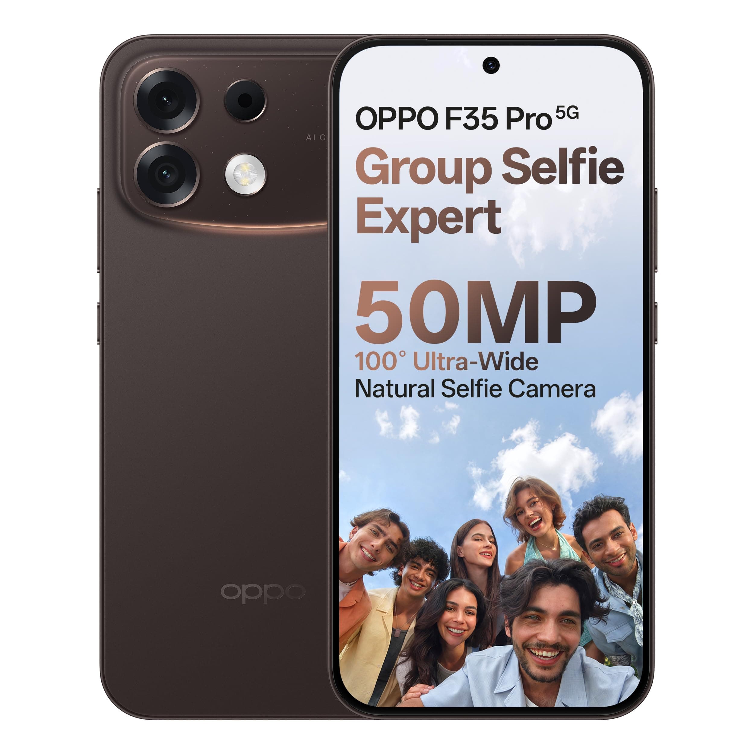 OPPO F35 Pro 5G | 6GB+128GB |Twilight Brown| 8000mAh Battery | 80W SUPERVOOC | 6.78" 144Hz AMOLED | 50MP OIS + 50MP AF Sel...