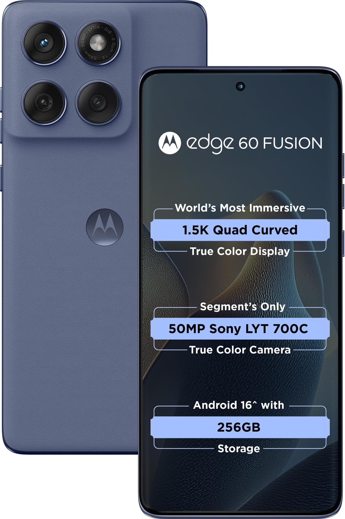 Motorola Edge 60 Fusion 5G (Pantone Slipstream, 8GB RAM, 128GB Storage) | 6.67" Curved 1.5K pOLED Display | 50MP+13MP Rear | 32MP Front | Dimensity Me...