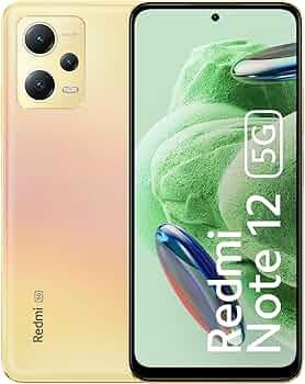 (Refurbished) Redmi Note 12 5G (Sunrise Gold, 6GB RAM, 128GB Storage)