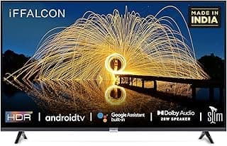 iFFALCON 80 cm (32 inches) HD Ready Android Smart LED TV 32F2A (Black) (2021 Model) | with Built-in Voice Assistant