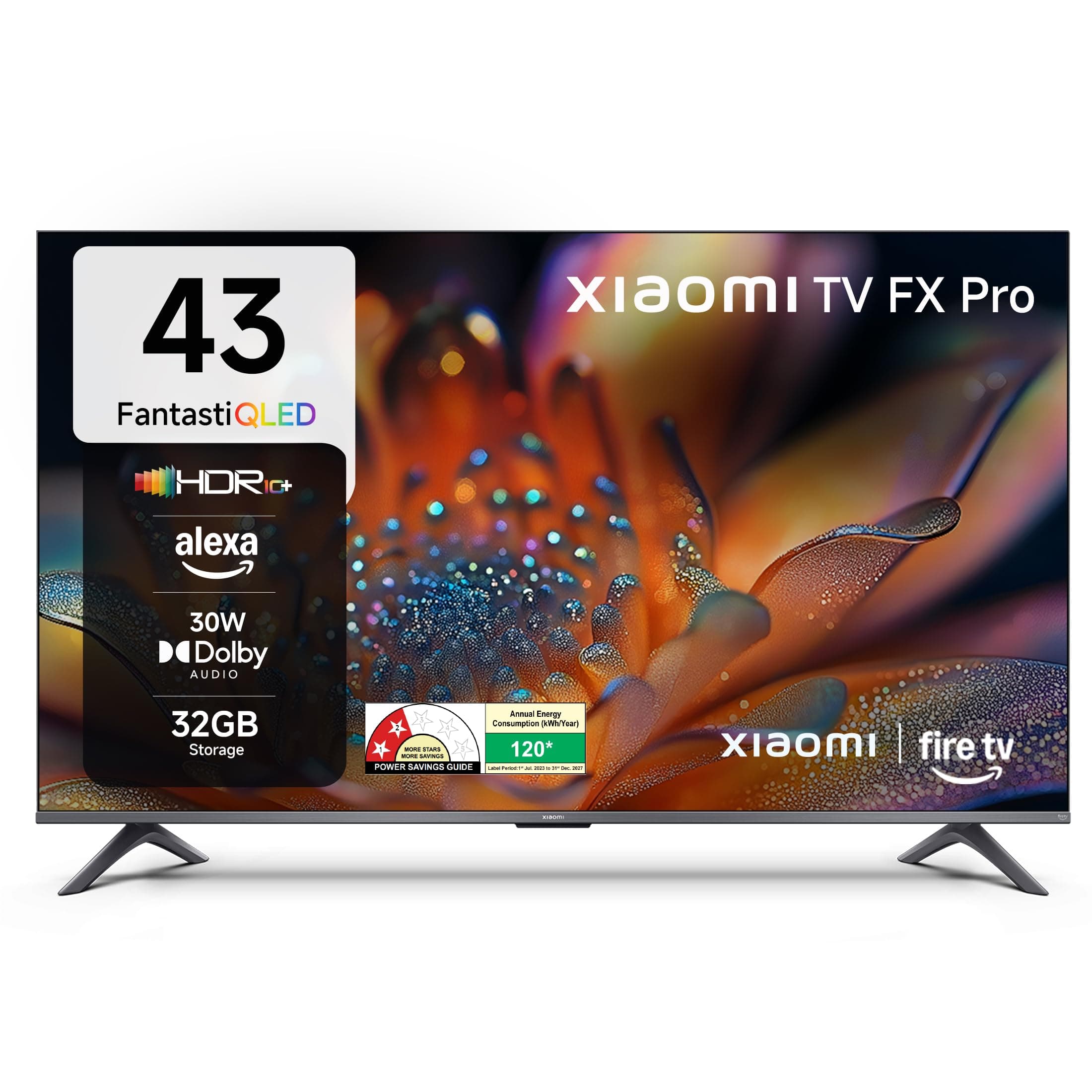 Xiaomi 108 cm (43 Inches) FX Pro Series 4K Ultra HD Smart Fire QLED TV L43MB-FPIN
