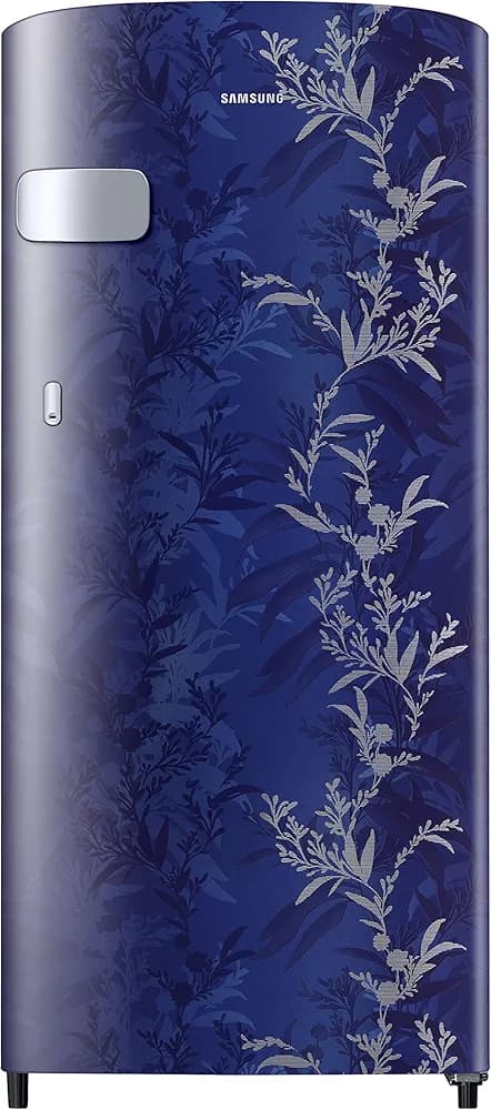 Samsung 184L 1 Star Digital Inverter Direct-Cool Single Door Refrigerator Appliance(RR19C2YCZ6U/NL,Mystic Overlay Blue) Base Stand Drawer