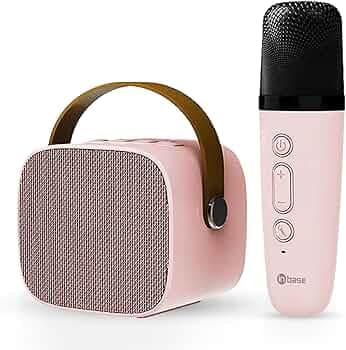 Inbase Boombox Portable Wireless Bluetooth Speaker with Wireless Karaoke Mic, 3 Voice Modes, 6 Hours Playtime; Ideal for Music, Making Announcements, ...