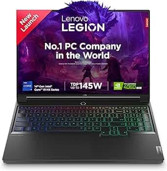 Lenovo Legion 7 Intel Core i9-14900HX 16" (40.64cm) 3.2K IPS 430Nits 165Hz Gaming Laptop (16GB/1TB SSD/Win 11/Office 2021/NVIDIA RTX 4060 8GB/100% DCI...