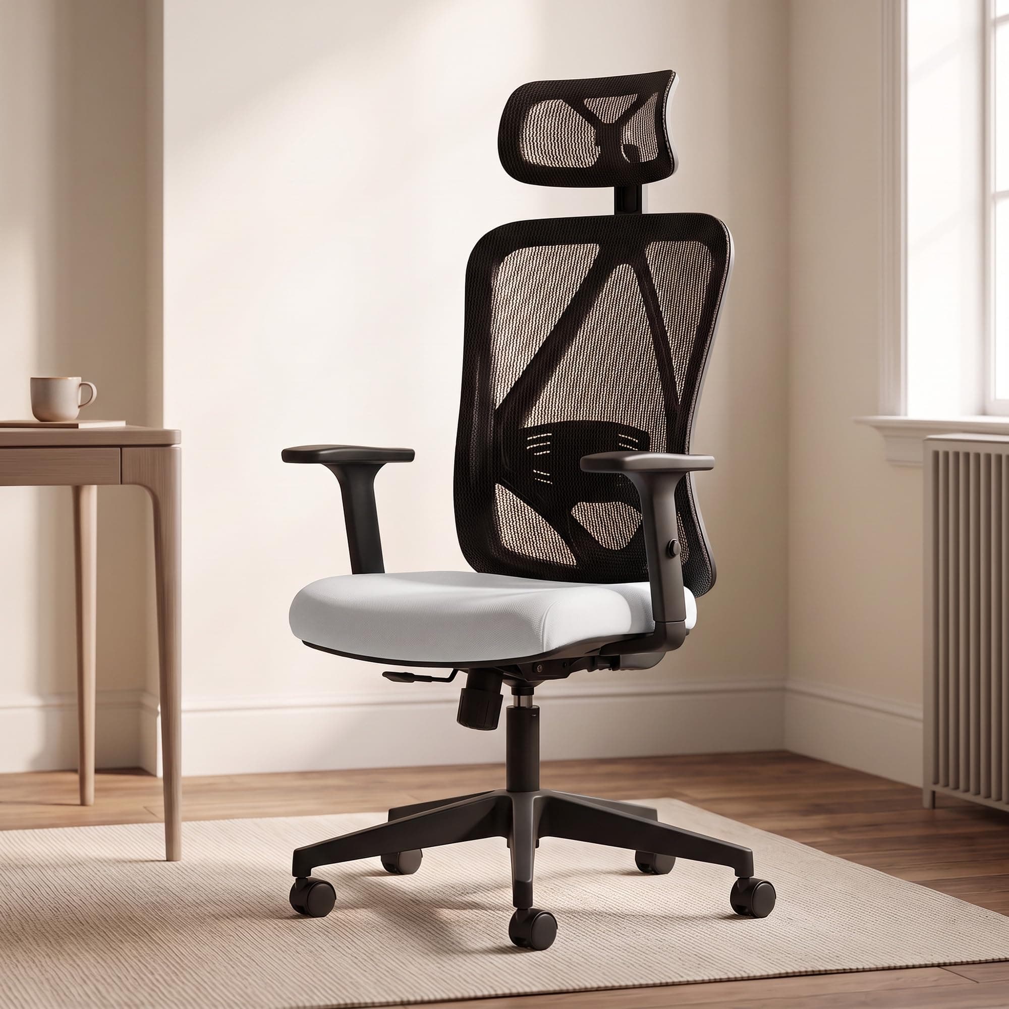 DROGO Ergonaut Ergonomic Office Chair for Work from Home | Computer Chair with 2D Headrest, Armrests & Adjustable Lumbar S...