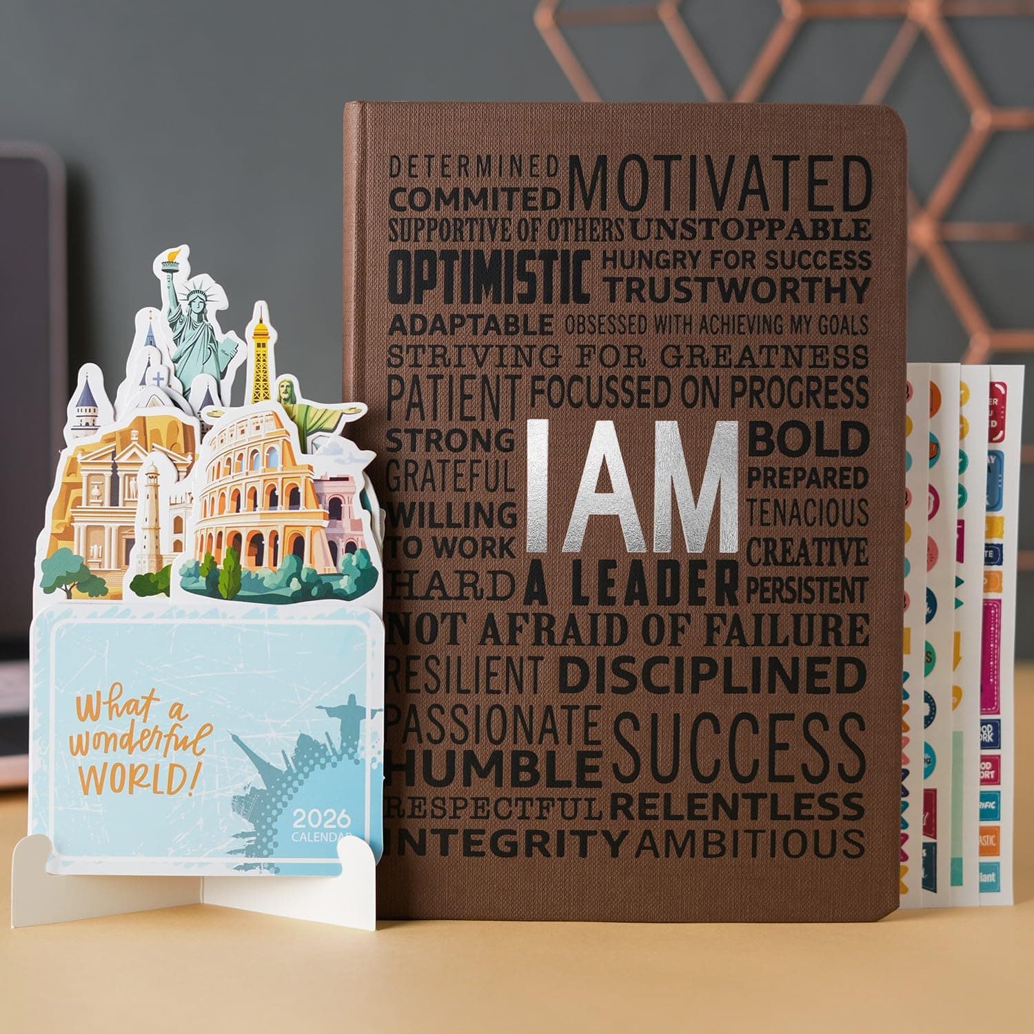 DOODLE Productivity Pro Planner Gift Set 2026 | A5 Executive Planner (288 Pages) + Desk Calendar + Activity Book + 4 Sticker Sheets + Mobile Stand | S...