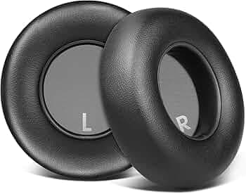 SOULWIT Replacement Ear Pads for JBL Club700BT/Club 700BT Headphones, Earpads Cushions with Softer Protein Leather, Noise Isolation Foam - Black
