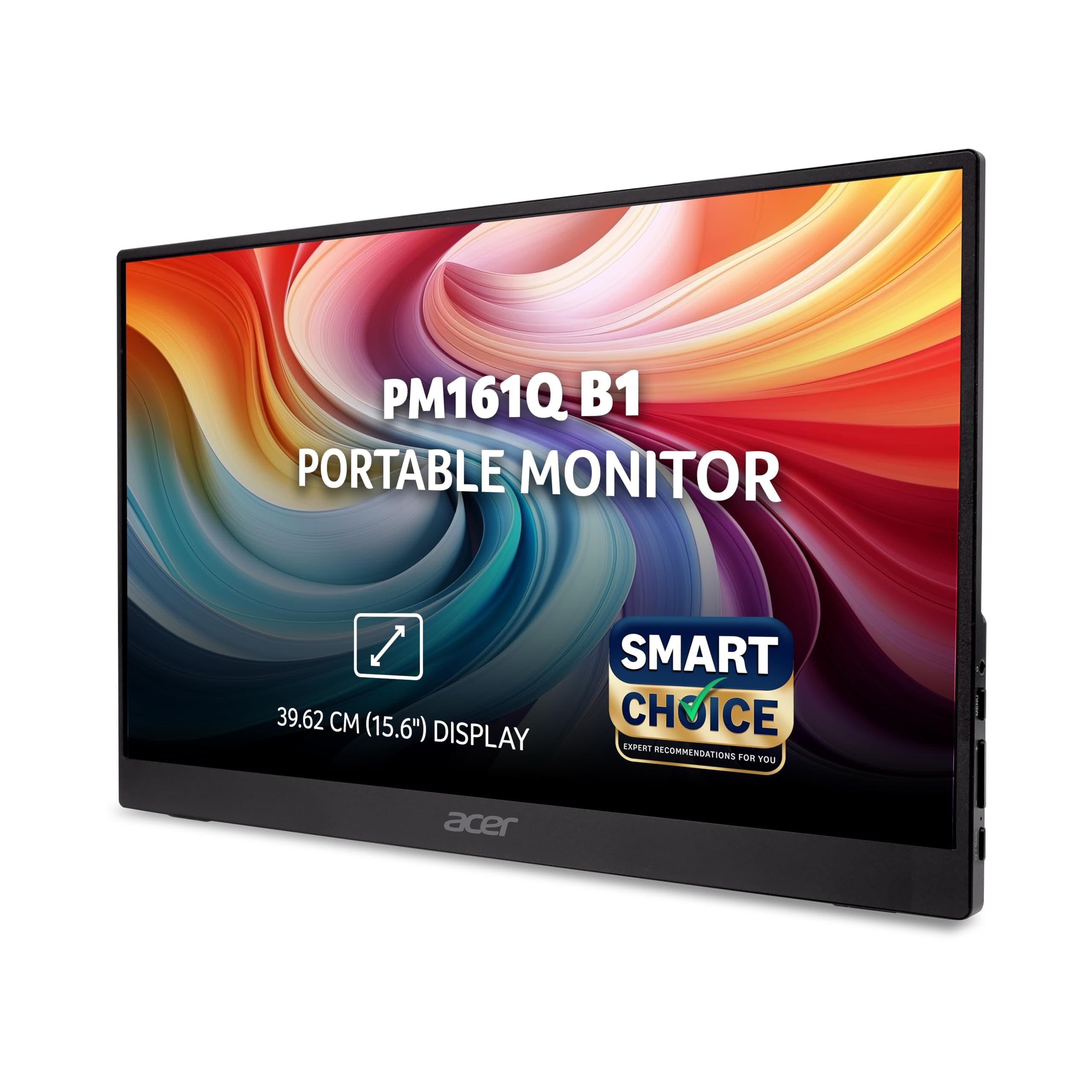 acer PM161Q B1 15.6 Inch Full HD Portable Monitor (19201080) | IPS Panel | 2 x USB Type-C & HDMI | 4 ms | Adaptive-Sync | Ultra-Slim 700 g | Built-in ...