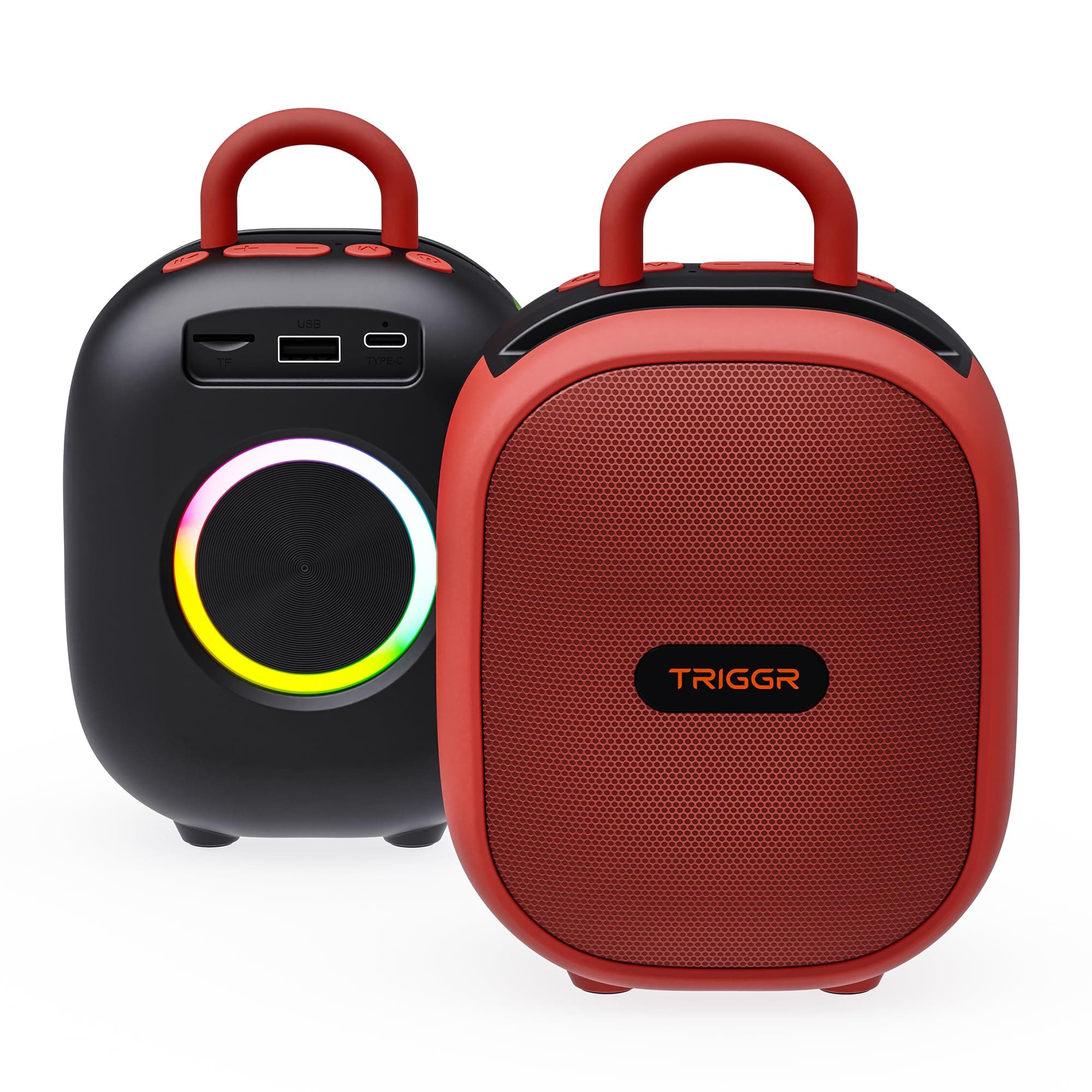 Roar 12 Portable BT, V5.3, FM Mode, Rubber Finish, 8 Hr Playtime 12 W Bluetooth Speaker (Red Eclipse, Mono Channel)