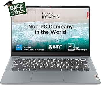 (Refurbished) Lenovo IdeaPad Slim 3 12th Gen Intel Core i5-12450H 14" (35.5cm) FHD 250 Nits Thin & Light Laptop (16GB/512GB SSD/Win 11/Office 2021/Ale...