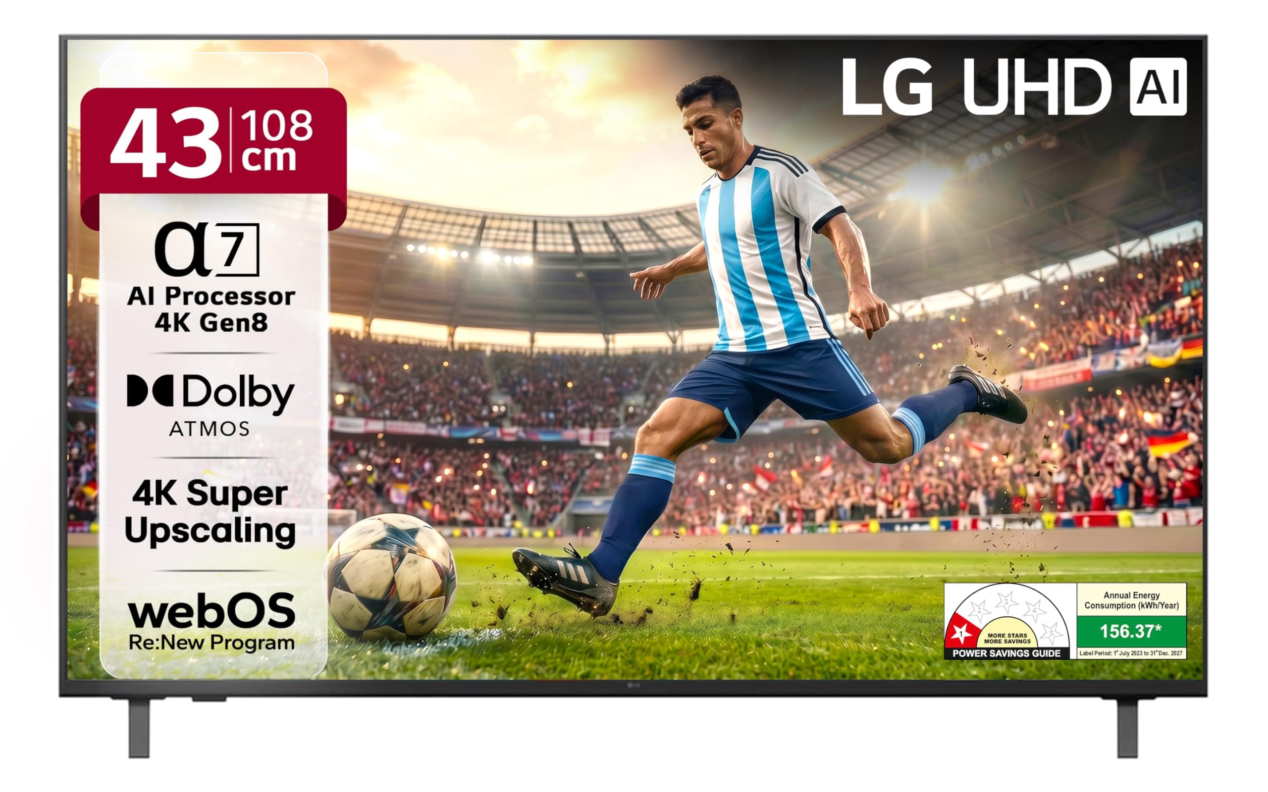 LG 108 cm (43 inches) UA82 Series 4K Ultra HD Smart webOS LED TV 43UA82006LA