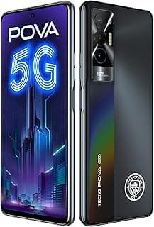 (Renewed) Tecno POVA 5G (8GB+128GB) |3GB Extended Virtual RAM |Dimensity 900 5G Processor | 120Hz Refresh Rate| 6.9" FHD+ | 6000mAh | 50MP AI Triple R