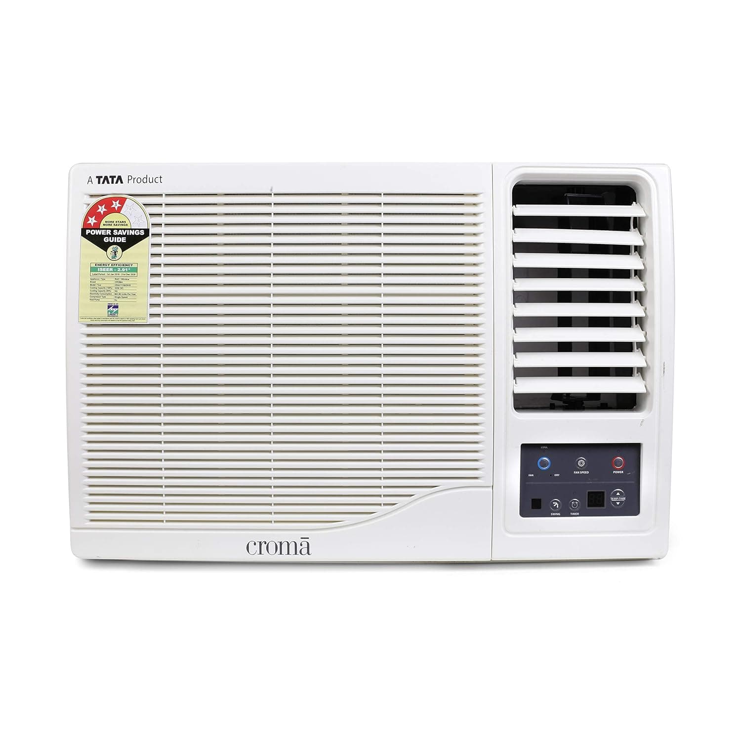 Croma 1 Ton 3 Star Window AC (Copper, CRAC1156, White) with FREE Installation Air Conditioners