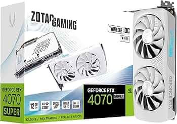 Zotac Gaming GeForce RTX 4070 Super Trinity OC 12 GB GDDR6X Graphics Card | 192-bit 21 Gbps Upto 2505 MHz GPU | 3 DP 1 HDMI PCI Express 4.0 16x Interf...