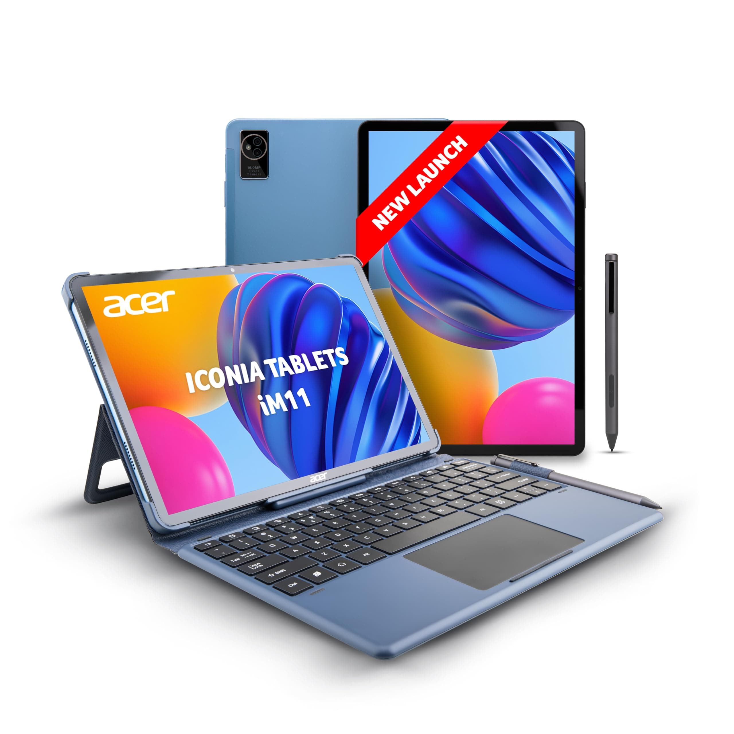 Acer Iconia 5G Tablet with Stylus Pen| 11.4590Hz IPS Display, MediaTek 8791T Processor, 8GB RAM + 128GB Storage, 16MP Rear+8MP Front Camera,Wi-Fi + 5G...