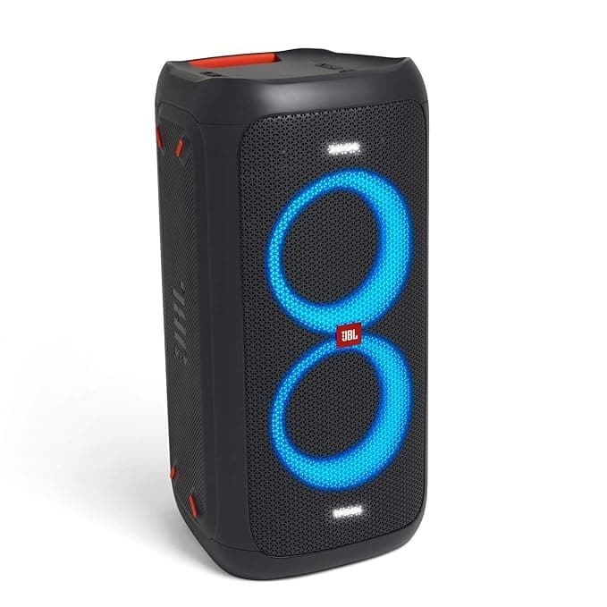 JBL PartyBox 100 by Harman Portable Bluetooth Party Speaker with Bass Boost and Dynamic Light Show (160 Watts, Black) Speakers