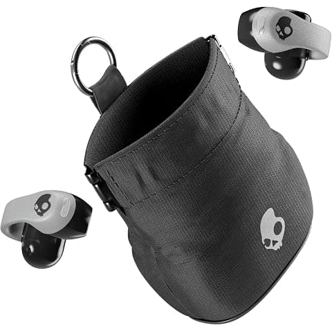 Skullcandy Push 720 Open Wireless Open-Ear Bluetooth Earbuds - Chrome | Waterproof, Clip-On Lightweight Design, 30 Hours Battery, Wireless Charging Pouch, Exercise, Running Outdoors, Gym, Fitness