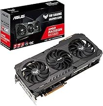 ASUS TUF Gaming AMD Radeon RX 6800 OC Edition Graphics Card (PCIe 4.0, 16GB GDDR6, HDMI 2.1, DisplayPort 1.4a, Dual Ball Fan Bearings, All-Aluminum Sh