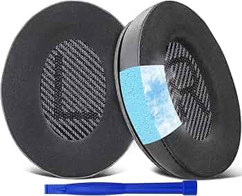 SoloWIT Professional Cooling-Gel Earpads for Bose QuietComfort 35 (QC35) and Quiet Comfort 35 II (QC35 II) Over-Ear Headphones, Ear Pads Cushions Repl...