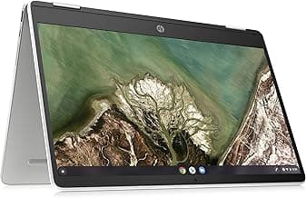 (Renewed) HP Chromebook x360 AMD 3015CE 14 inches Thin and Light Touchscreen Laptop (4GB/64GB eMMC Storage/Chrome OS/Ceramic White/1.49Kg), 14a-cb0006