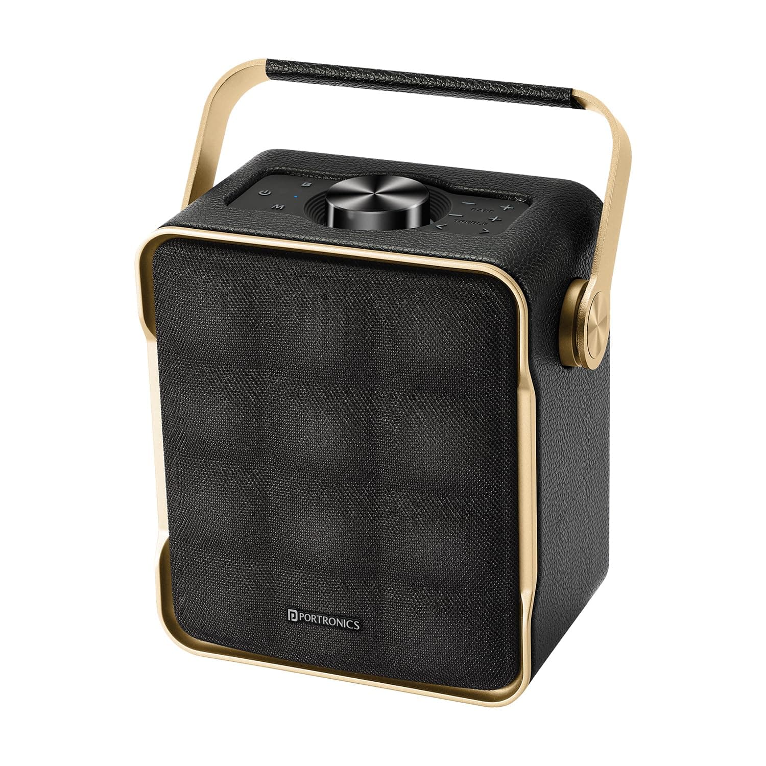 Portronics Harmony II 60W HD Sound Portable Bluetooth 5.3V Speaker, Bass Boost Technology, Upto 5 Hours Playtime, Bass/Treble Adjustment, Leather Fini...