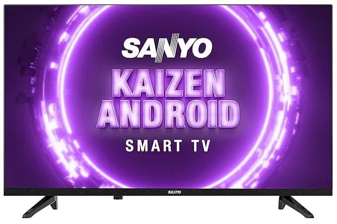 Sanyo 80 cm (32 inches) Kaizen Series HD Ready Smart Certified Android IPS LED TV XT-32A170H (Black) (2019 Model) Smart Televisions
