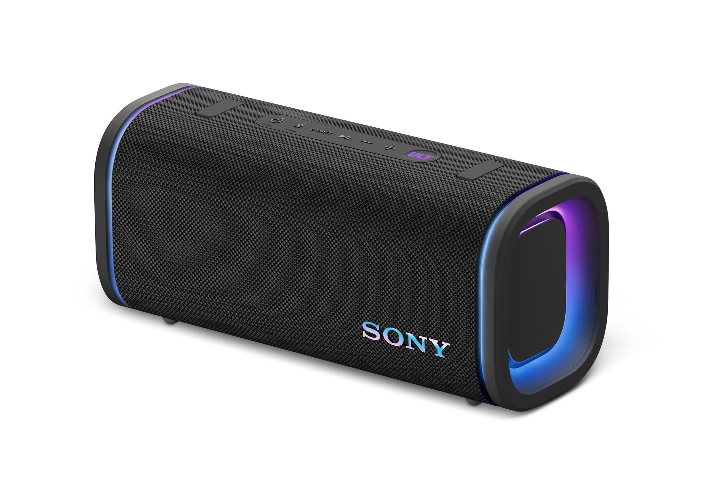 Sony New Launch ULT Field 5 Bluetooth Wireless Speaker with Massive Bass|360° Party Light|25hrs Playtime|IP67|Shoulder Strap|Quick Charge|Built in Powerbank|Party Connect(SRS-ULT50)-Black