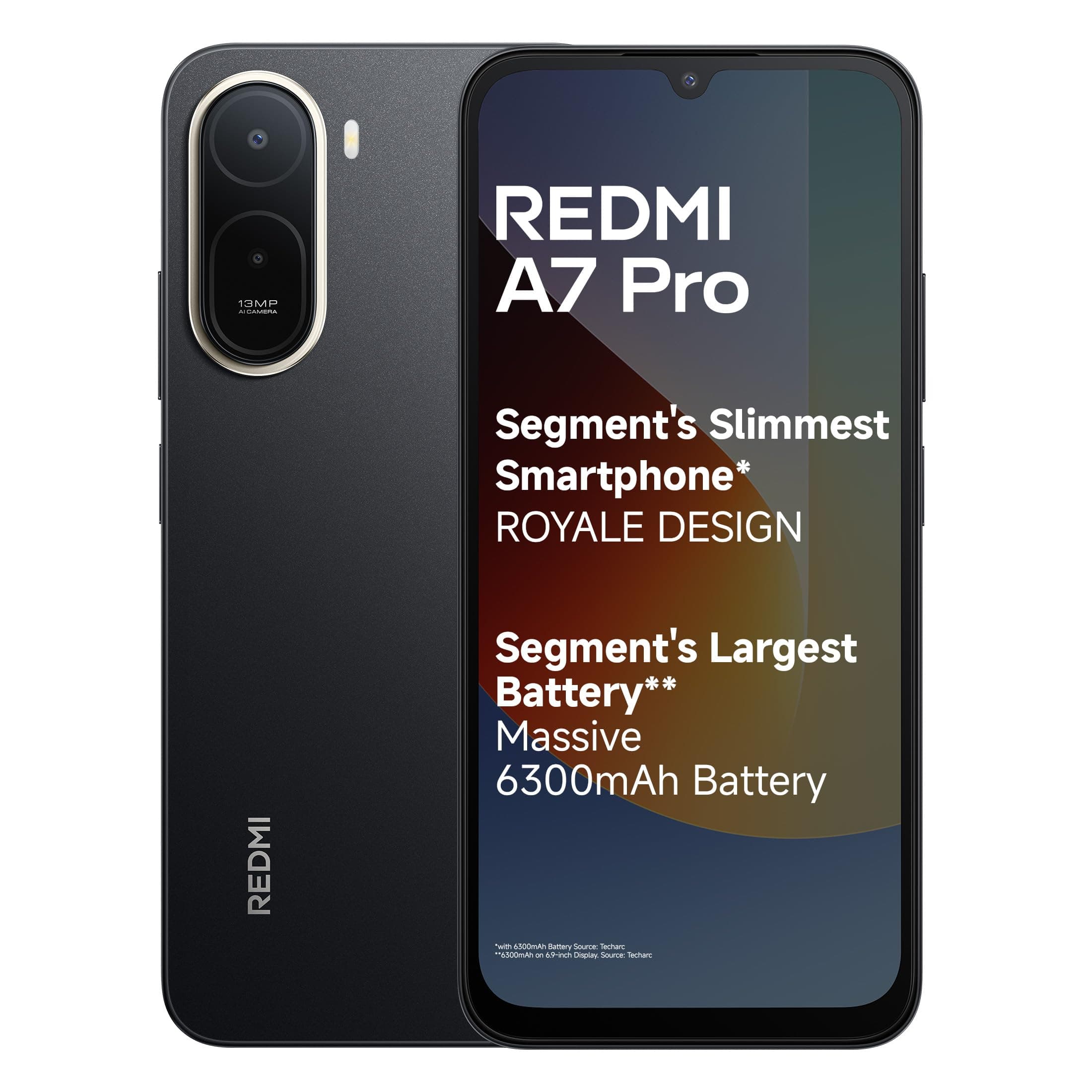 REDMI A7 Pro 4G (Black, 4GB RAM, 64GB Storage) | Segment's Slimmest Smartphone | Segment's Largest 6300mAh Battery | Segment's Largest 17.53cm and Smo...