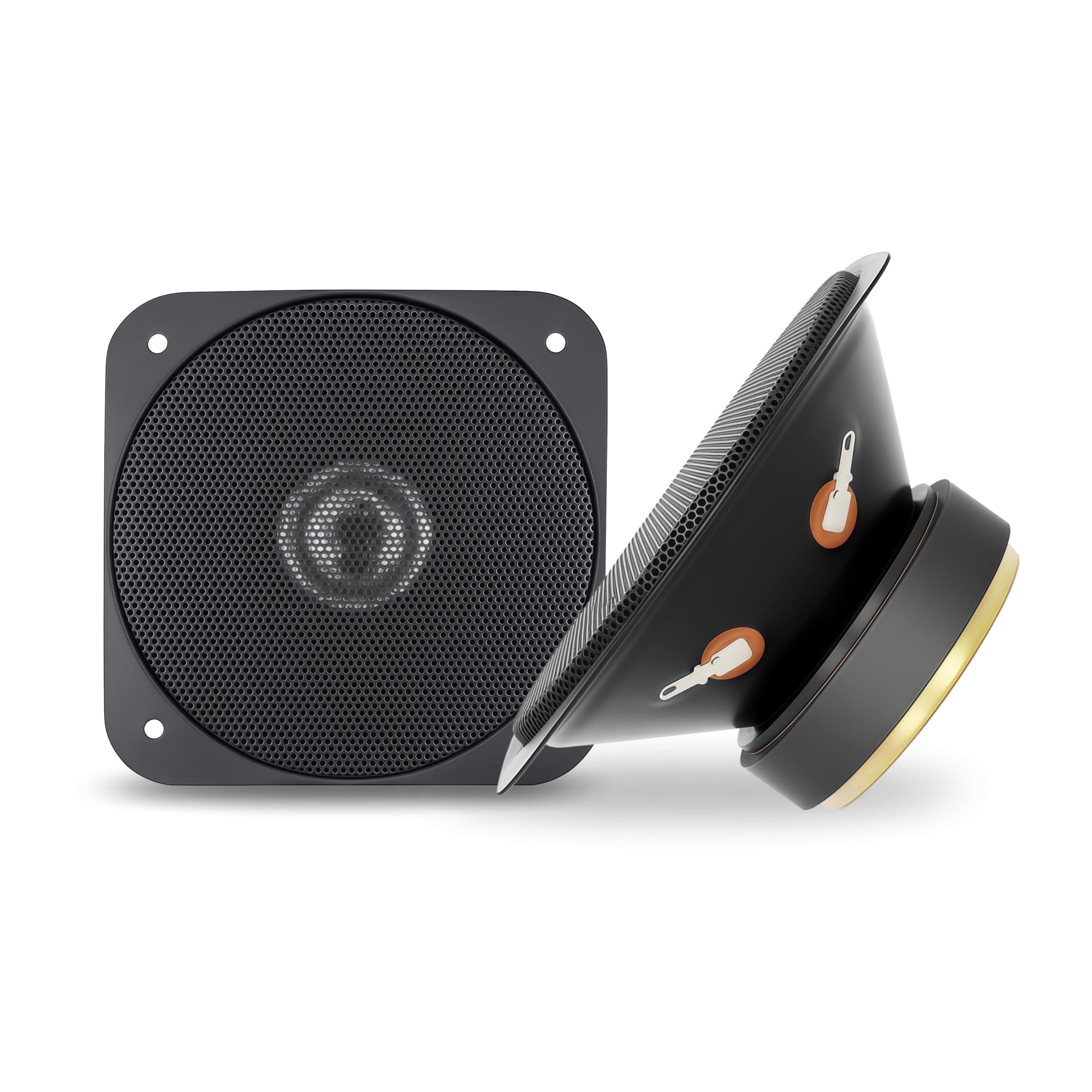 TOYOTONE Tweeter Speaker High Power Tweeter for Car & Home Music (4Inch-100W-Tweeter-WithoutGrill-PackOf2), Black