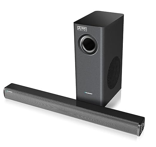 Blaupunkt Germany's SBW-03 160 Watt 2.1 Channel Wireless Bluetooth Soundbar with Dolby (Black) Soundbar Speakers