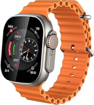 CELLECOR A8 Turbo 1.96" BT Calling Smartwatch, Voice Assistant, 600 NITS, Always-On, 120+ Sports Modes, IPX67, SpO2, Heart Rate Monitoring, BT-V5.3