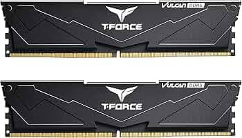 TEAMGROUP T-Force Vulcan DDR5 16GB (2x8GB) 5200MHz (PC5-41600) CL40 Desktop Memory Module Ram (Black) for 600 700 Series Chipset XMP 3.0 Ready - FLBD5...