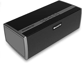 Amkette Boomer FX Plus Wireless Bluetooth Speaker with 12W Output, 16+ Hrs Playtime, TWS & Superboom Bass Radiator (USB/SD Card/Aux/FM and Power Bank 