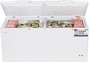 Haier HCC-588HC, Double Door Hard Top Deep Freezer, Convertible, White, 519 ltrs Net Capacity
