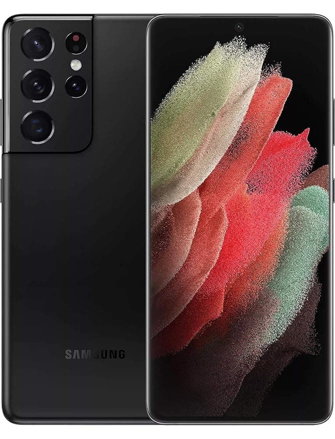 Samsung S21 Ultra 5G with Snapdragon 888 (Phantom Black, 16GB RAM, 512GB Storage) Smartphones