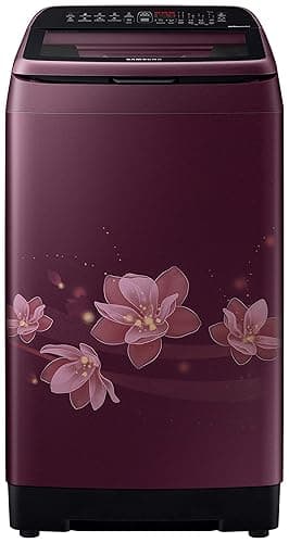 Samsung 6.5 Kg Inverter 5 star Fully-Automatic Top Loading Washing Machine (WA65N4571FM/TL, Magnolia Plum, ActivWash+) Washing Machines & Dryers