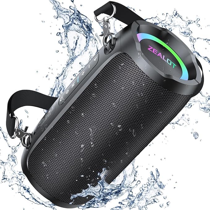 Zealot S76 Bluetooth Speaker,70W Peak(50W) Booming Sound Speakers Bluetooth Wireless, Dual Pairing, XBass, Bluetooth 5.3, 8000mAh Portable Outdoor Wat...