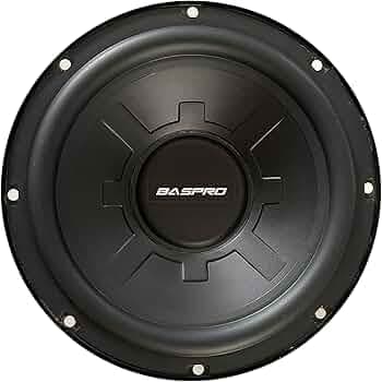BASPRO OLSW-802 8inch Subwoofer with 1000W MAX Power & 4ohm Impedance, Black Mat Designish Cone Sub for Automotive and Home Bass Audio System