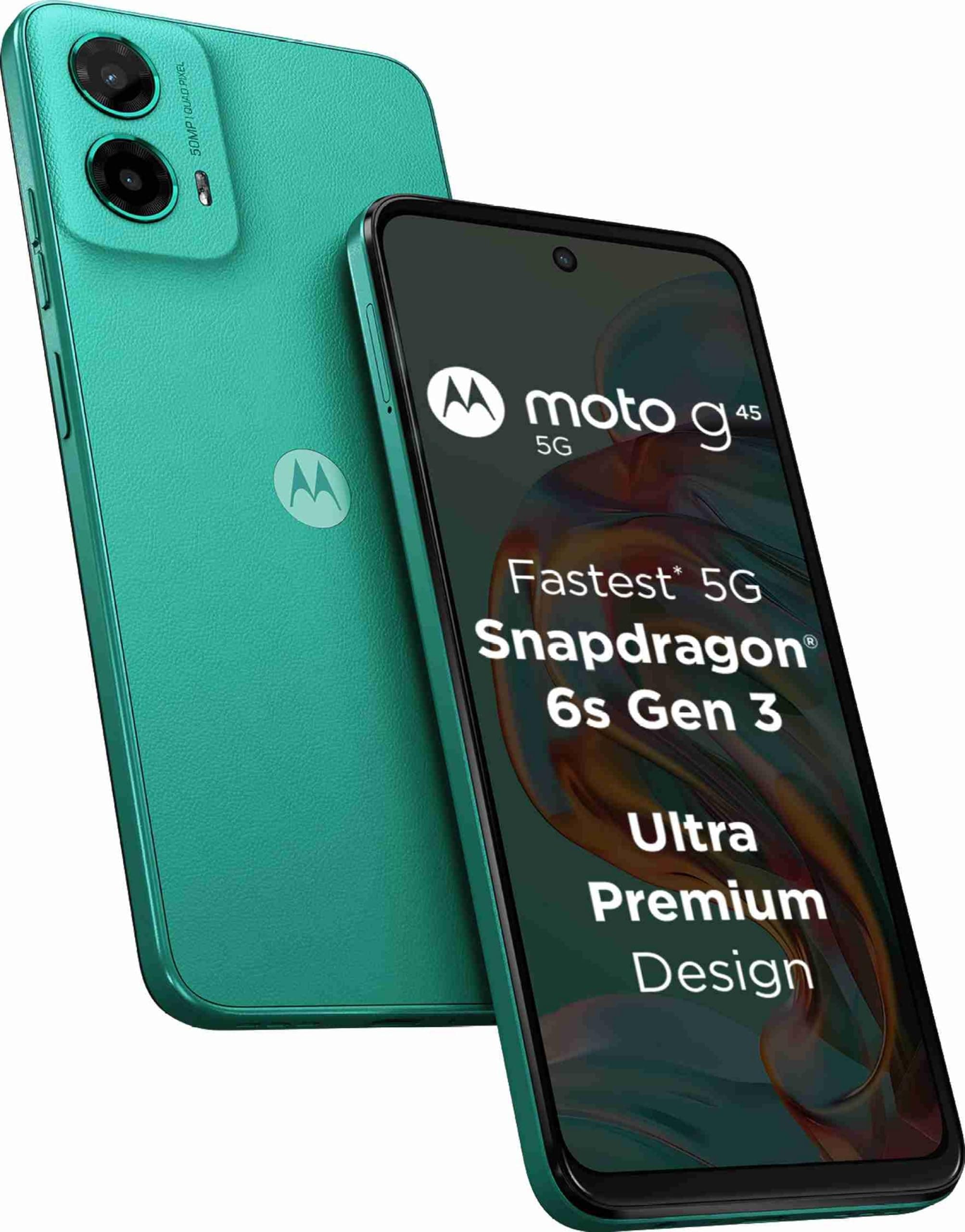 Motorola G45 5G (Brilliant Green, 4GB RAM, 128GB Storage)