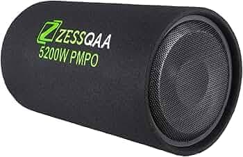 Zessqaa ZQ-1201BST 12 Inch Active Bass Tube Car Subwoofer with Imported Amplifier Plug & Play Powerful Audio and Bass 5200 Watts Extreme Base (Round, ...