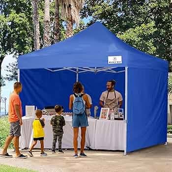 10X10 ft/3X3 mtr Foldable Gazebo Tent with 3 Side Cover, Outdoor Canopy Tent with 3 Side Walls, popup Canopy Tent for Garden,Picnic, Medical Camp, Pro...